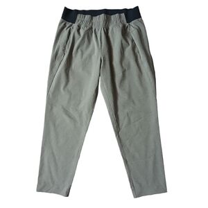 Prana Pants Womens M Gray Pull on Stretch Waist Pants Outdoors Active Pant Comfy